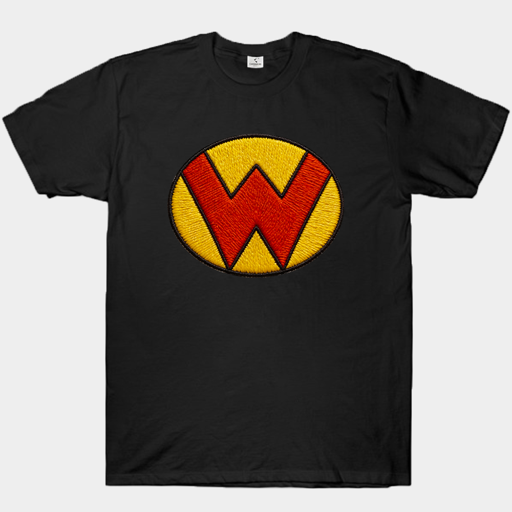 Marvel Wonder Man Vintage Distressed W-Badge Embroidered Print