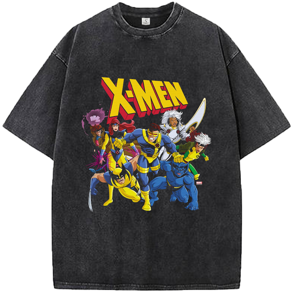 Marvel X-Men 90's Vintage Classic Animated Style Full Team Print