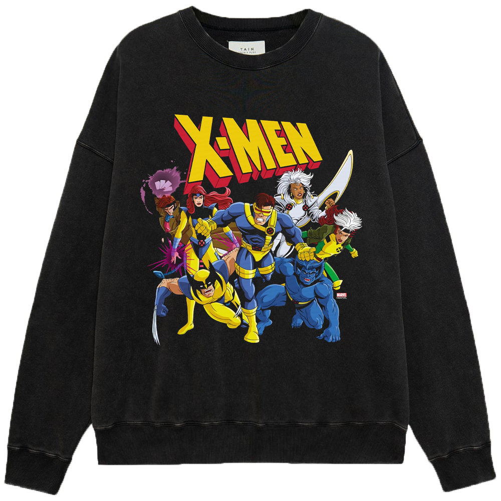 Marvel X-Men 90's Vintage Classic Animated Style Full Team Print