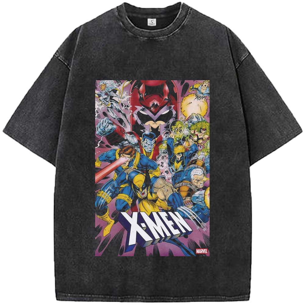 Marvel X-Men 90's Vintage Comic Style Full Team Print