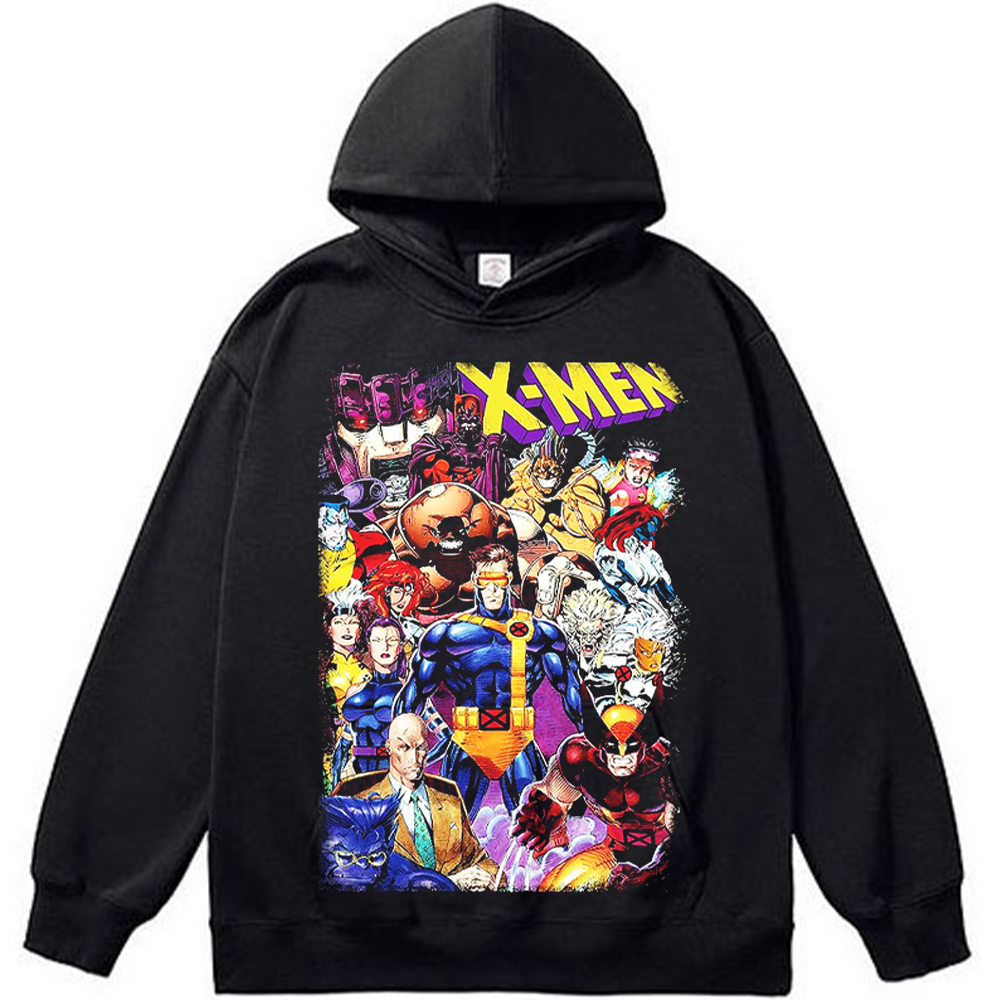 Marvel X-Men 90's Vintage Dense Comic Style Full Team Collage Print