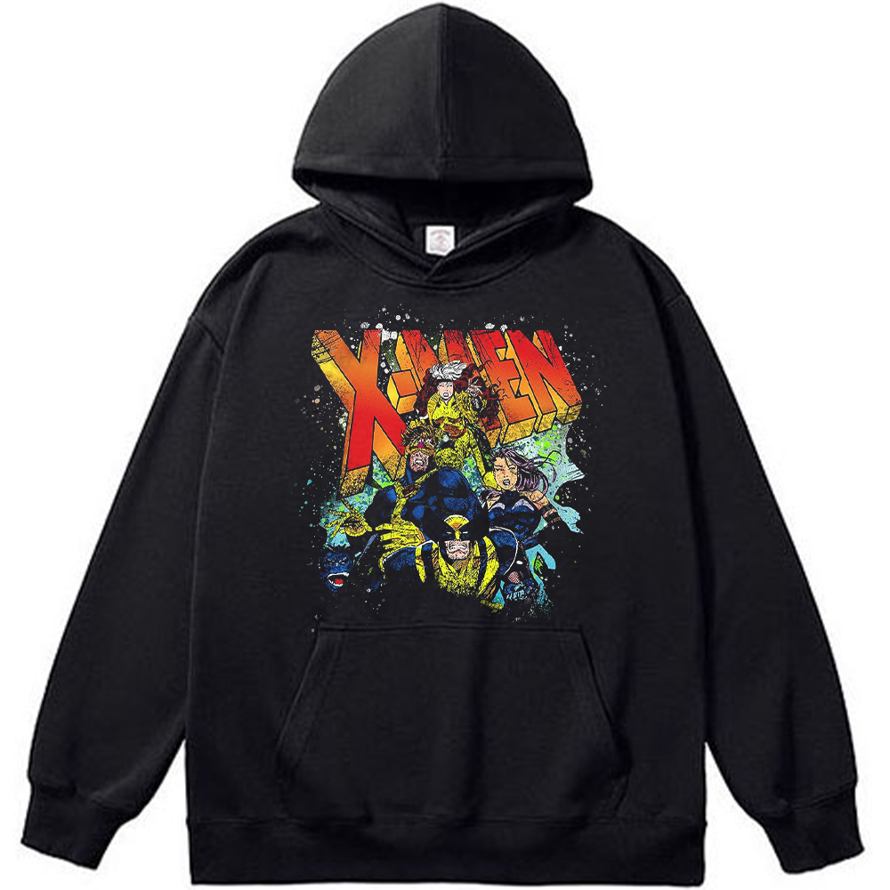 Marvel X-Men 90's Vintage Splatter Style Full Team Print