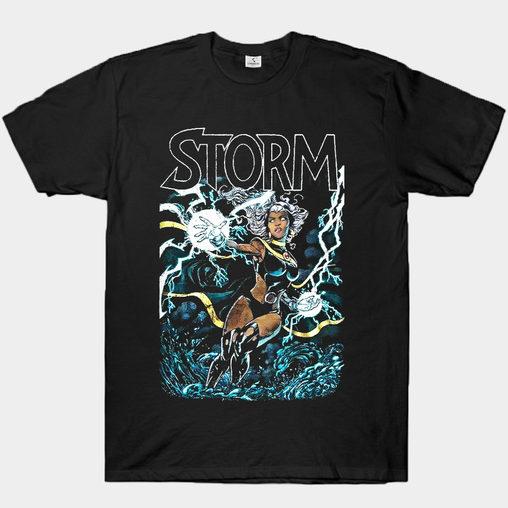 Marvel X-Men 90's Vintage Storm Lightning Effect Print