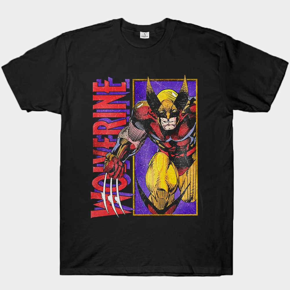 Marvel X-Men Wolverine 90's Vintage  Distressed Print