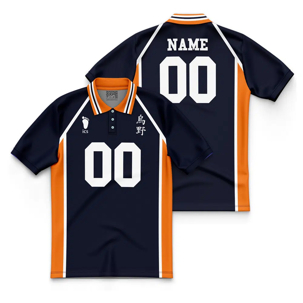 Personalized Team Karasuno Haikyuu Polo Jersey