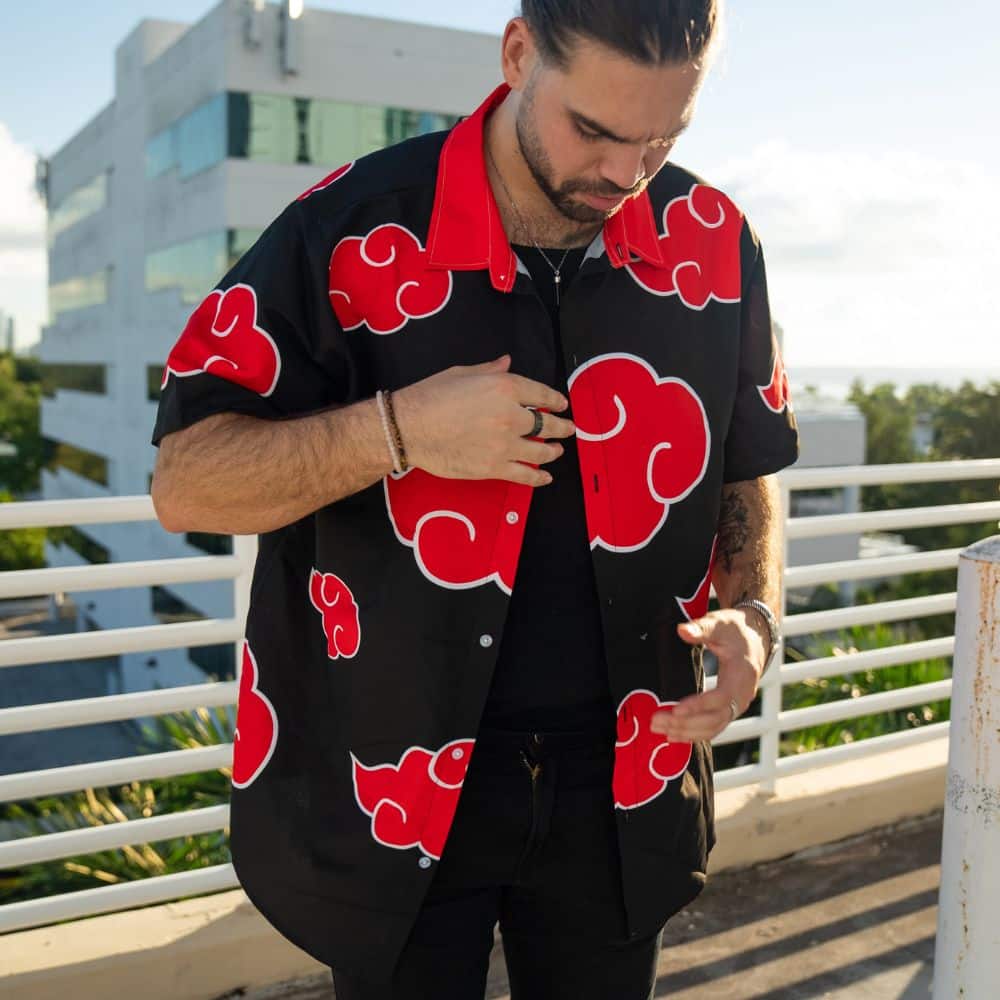 Akatsuki Button Up Hawaiian Shirt
