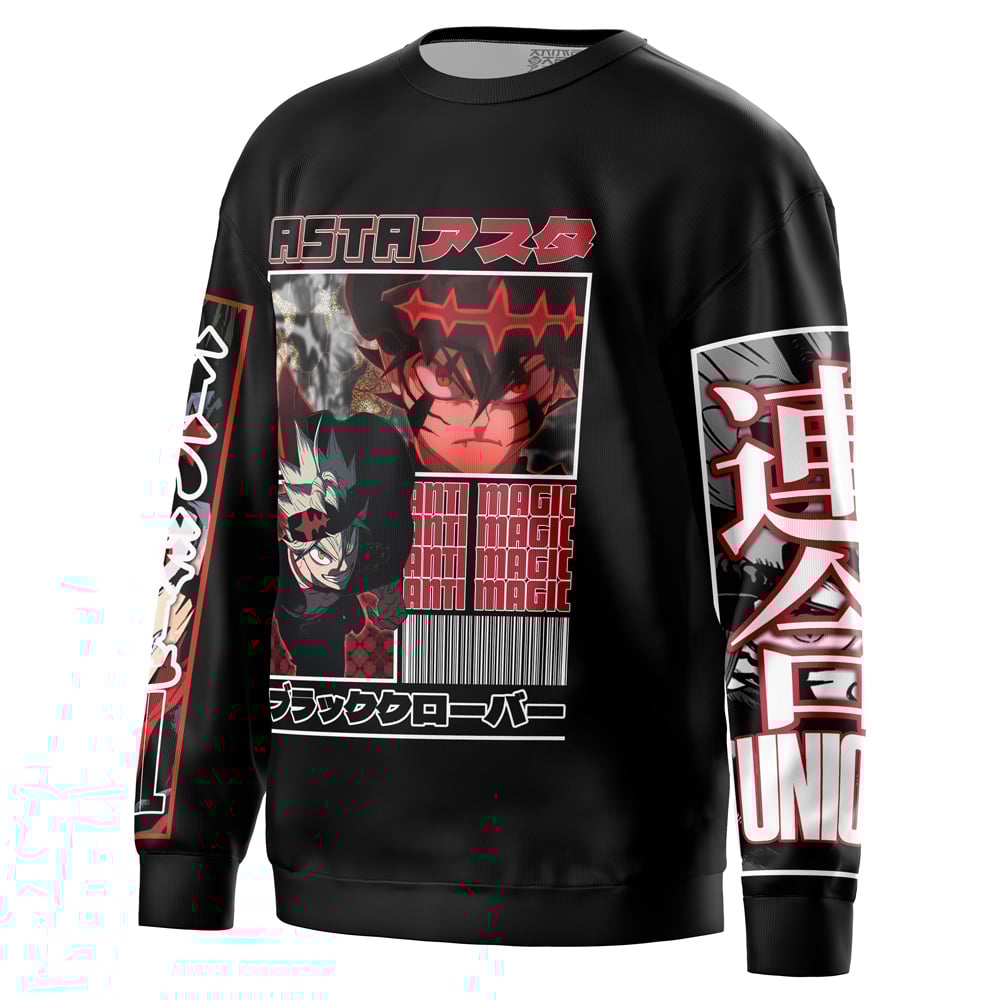 Asta Black Clover Streetwear Sweatshirt