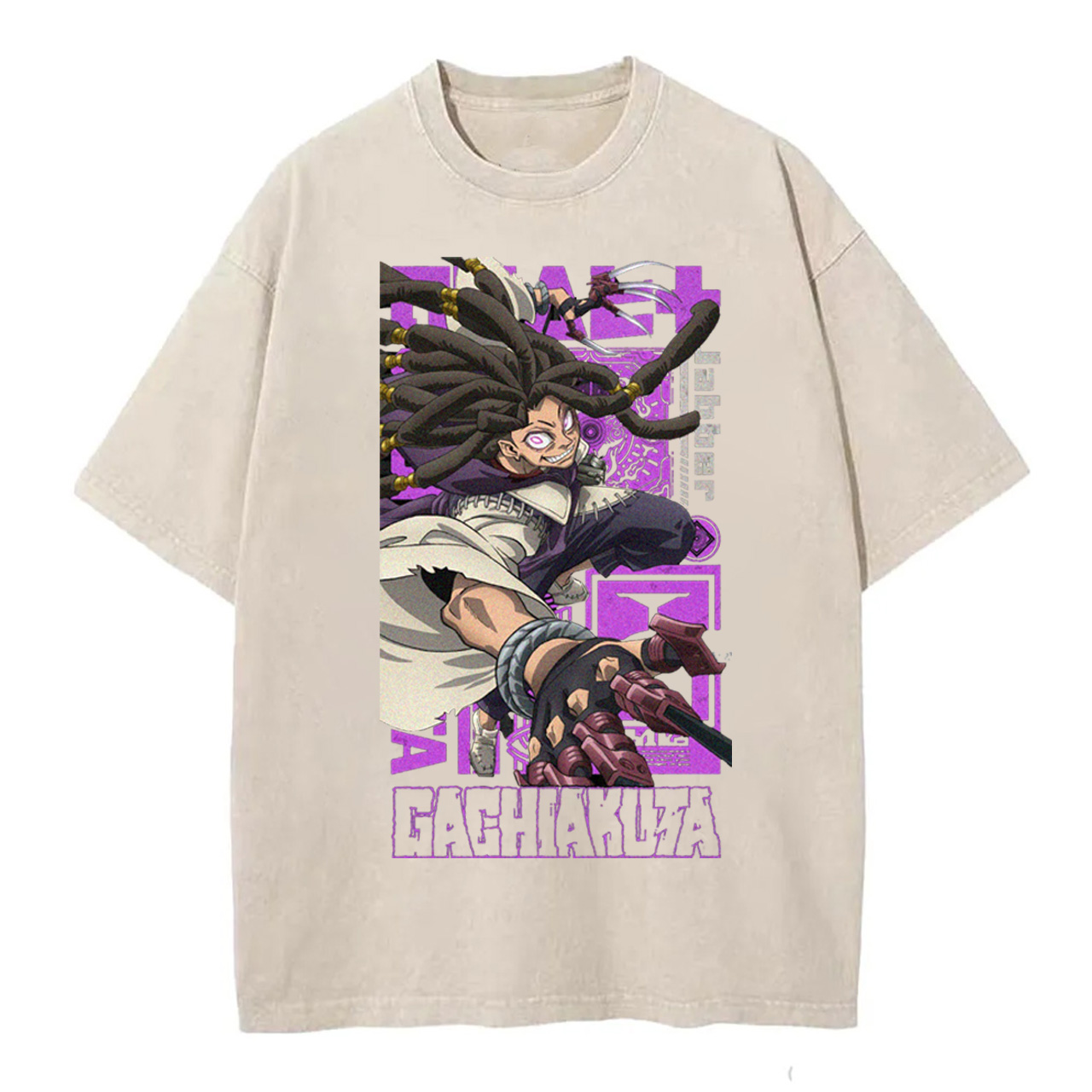 Gachiakuta Cartoon Washed T-Shirts