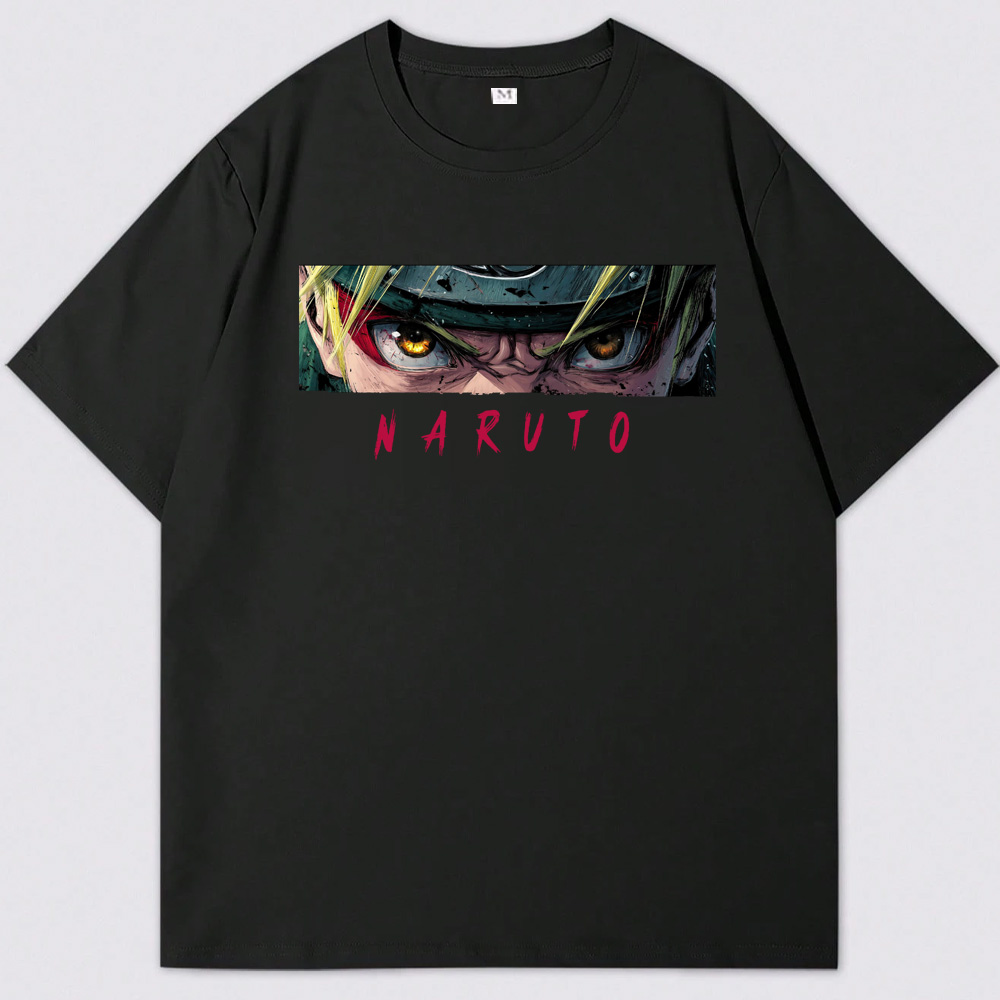 Naruto Eyes Full of Power Cotton T-Shirts