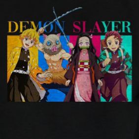 [Copy]Demon Slayer Yoriichi Tsugikuni Print Retro Sweatshirt