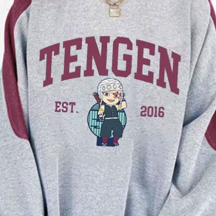 [Copy]Demon Slayer Print Long Sleeve Retro Sweatshirt