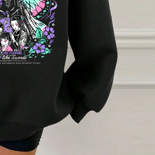 Demon Slayer Kochou Shinobu Anime Print Hoodie