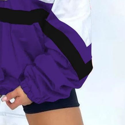 Demon Slayer Kochou Shinobu Print Long Sleeve Zippered Sweatshirt