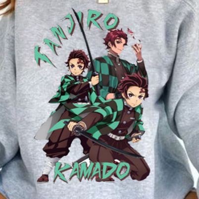 [Copy]Demon Slayer Iguro Obanai Print Long Sleeve Retro Sweatshirt