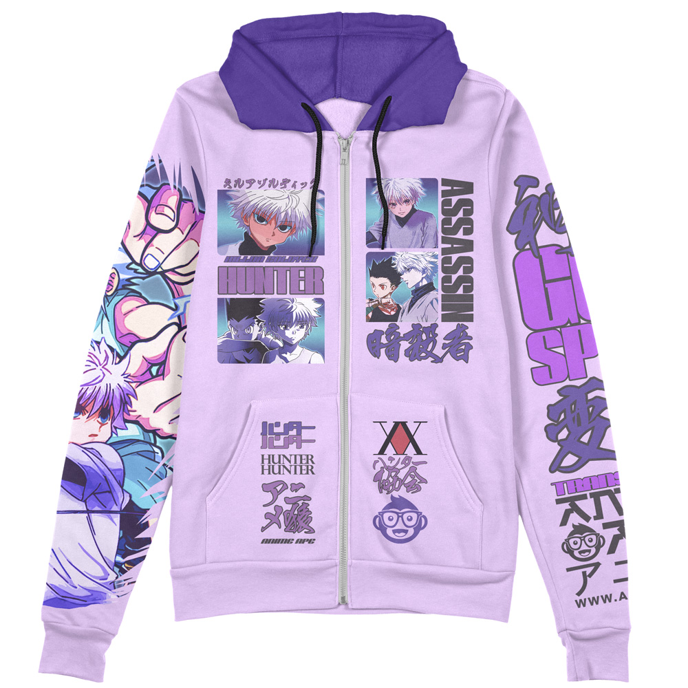 Killua Zoldyck V4 Hunter x Hunter Streetwear Zip Hoodie Jacket