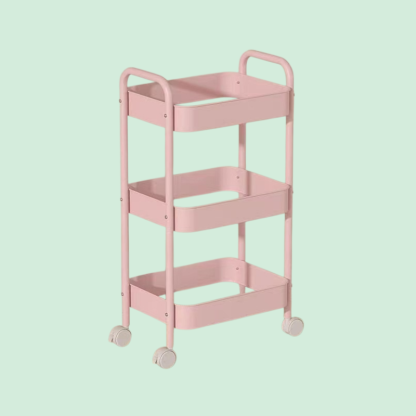  Removable Rolling Organizer Cart for Kitchen, Bathroom, Bedroom, and Dormitory