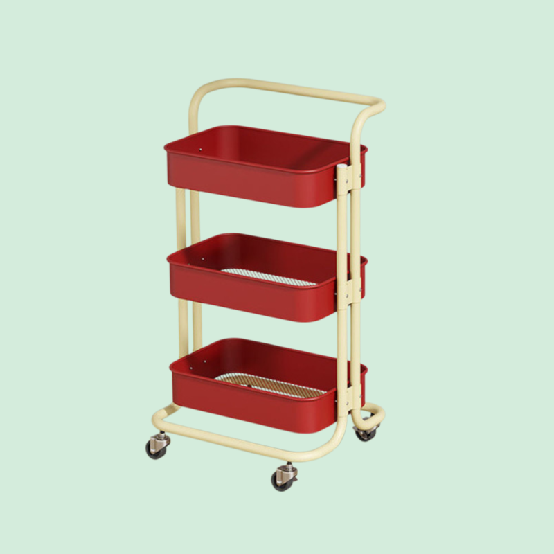  Removable Rolling Organizer Cart for Kitchen, Bathroom, Bedroom, and Dormitory