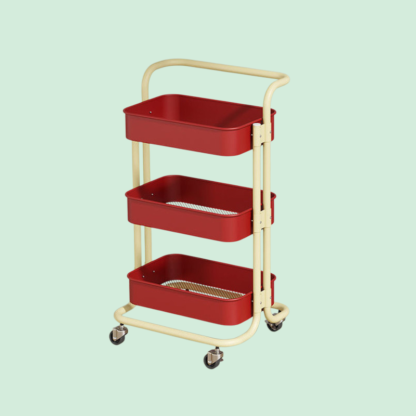  Removable Rolling Organizer Cart for Kitchen, Bathroom, Bedroom, and Dormitory