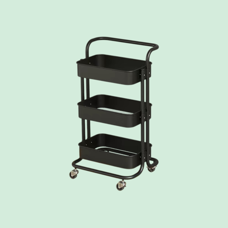  Removable Rolling Organizer Cart for Kitchen, Bathroom, Bedroom, and Dormitory