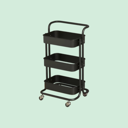  Removable Rolling Organizer Cart for Kitchen, Bathroom, Bedroom, and Dormitory