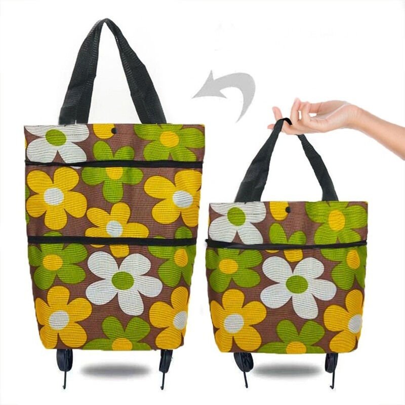 Foldable, retractable, waterproof shopping cart