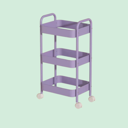  Removable Rolling Organizer Cart for Kitchen, Bathroom, Bedroom, and Dormitory