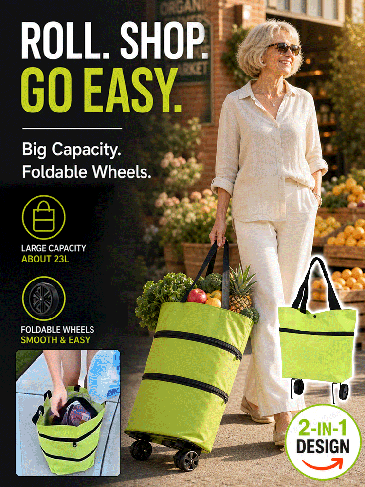 Foldable, retractable, waterproof shopping cart