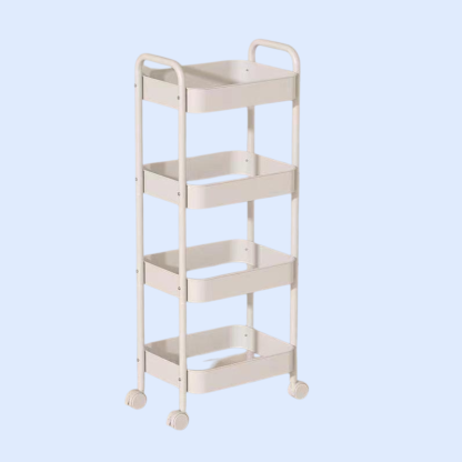 Removable Rolling Organizer Cart for Kitchen, Bathroom, Bedroom, and Dormitory