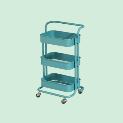  Removable Rolling Organizer Cart for Kitchen, Bathroom, Bedroom, and Dormitory