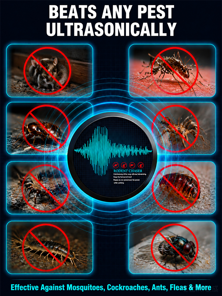 🐭 Pest-free in 24 hours with AI radar 🏥 Recommended by pest control professionals - 350m³ protection with a 30-day money-back guarantee