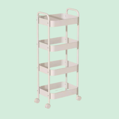 Removable Rolling Organizer Cart for Kitchen, Bathroom, Bedroom, and Dormitory