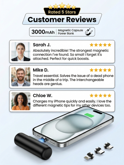 [Limited-time offer: Universal Magnetic Power Bank with Three Interfaces]