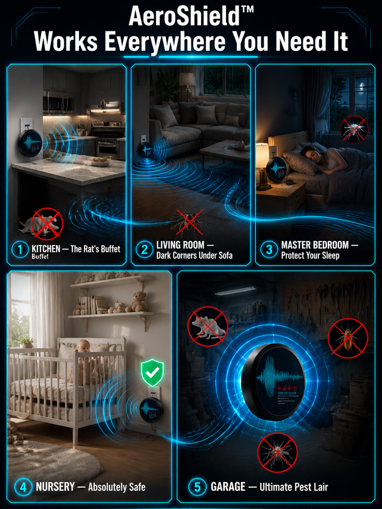 🐭 Pest-free in 24 hours with AI radar 🏥 Recommended by pest control professionals - 350m³ protection with a 30-day money-back guarantee
