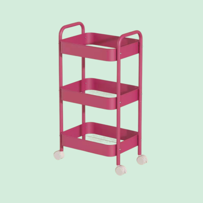  Removable Rolling Organizer Cart for Kitchen, Bathroom, Bedroom, and Dormitory