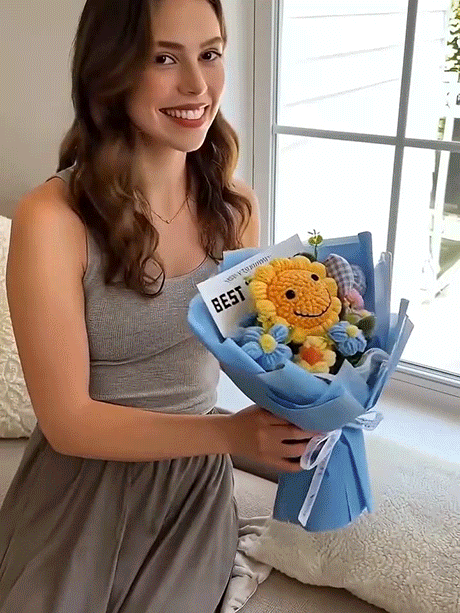 Handmade Crocheted Bouquet With gift box