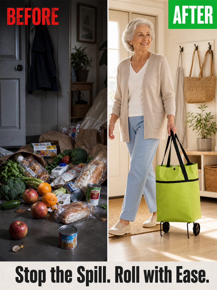 Foldable, retractable, waterproof shopping cart