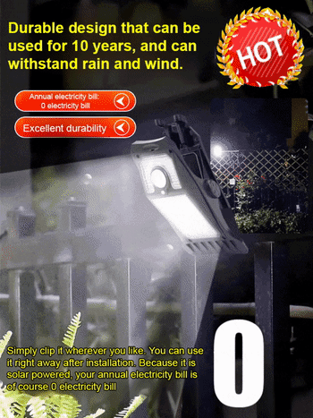 Smart sensor solar clip light