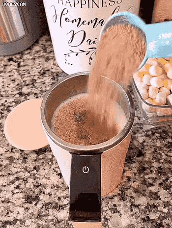 ☕Smart magnetic automatic stirring cup with temperature display🌡️ Made of food-grade stainless steel, perfect for making delicious drinks🚀