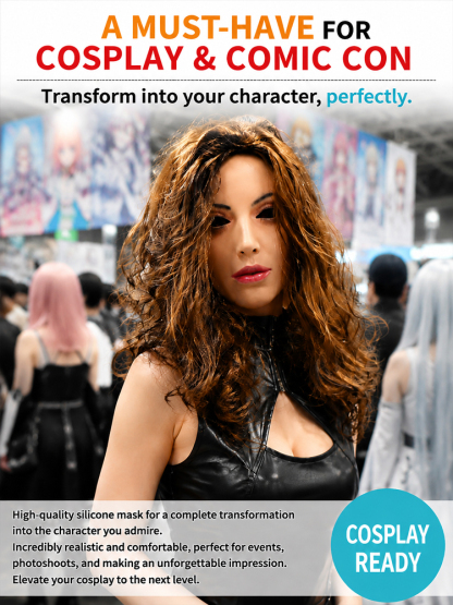 🎭 Movie-Grade 1:1 Realistic Silicone Mask (Medical-Grade, 25°C Cooling Gel & Hand-Planted Hair)