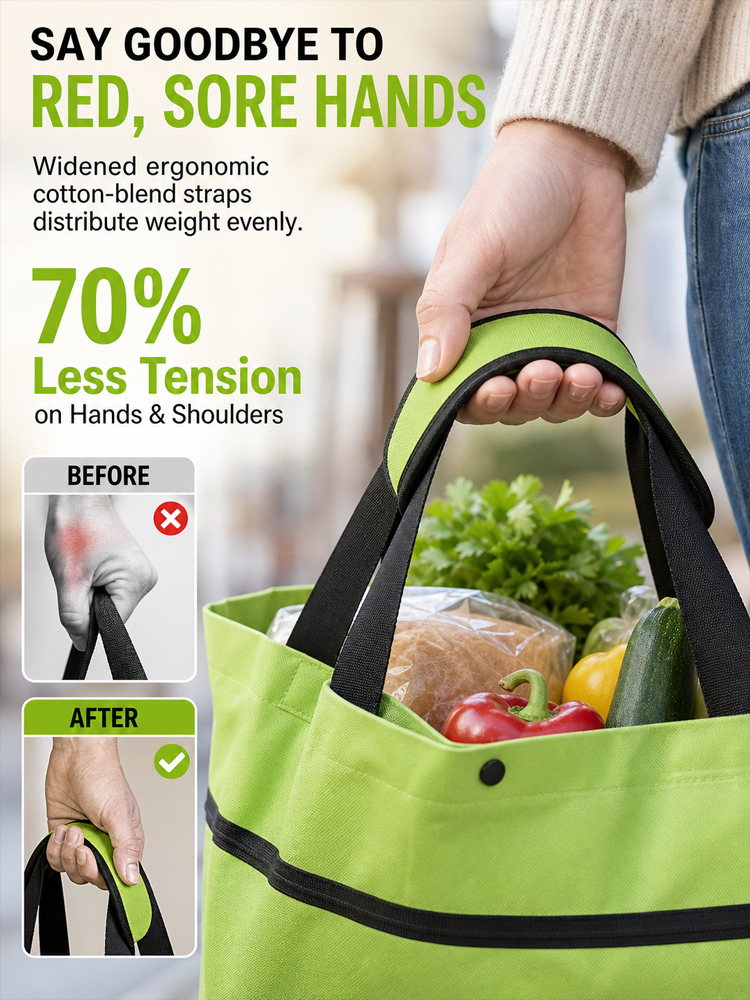 Foldable, retractable, waterproof shopping cart