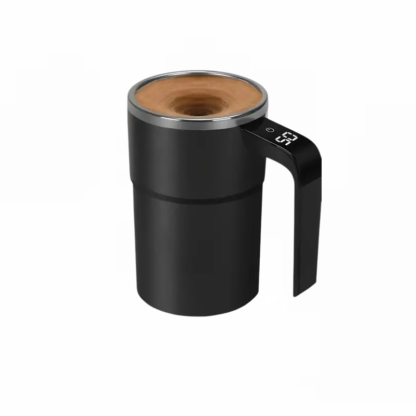 ☕Smart magnetic automatic stirring cup with temperature display🌡️ Made of food-grade stainless steel, perfect for making delicious drinks🚀