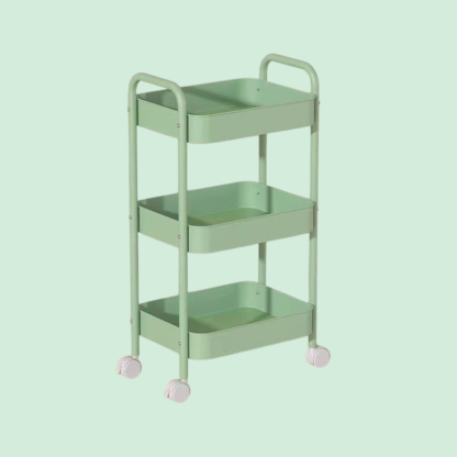  Removable Rolling Organizer Cart for Kitchen, Bathroom, Bedroom, and Dormitory