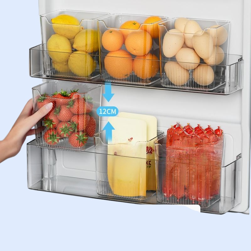 Side door refrigerator storage box food food vegetable and fruit classification preservation box sun