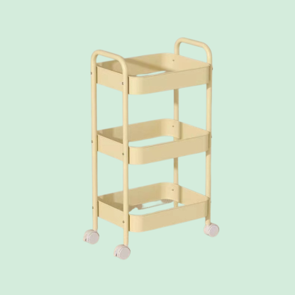  Removable Rolling Organizer Cart for Kitchen, Bathroom, Bedroom, and Dormitory