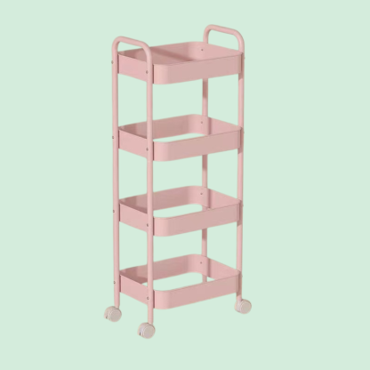  Removable Rolling Organizer Cart for Kitchen, Bathroom, Bedroom, and Dormitory