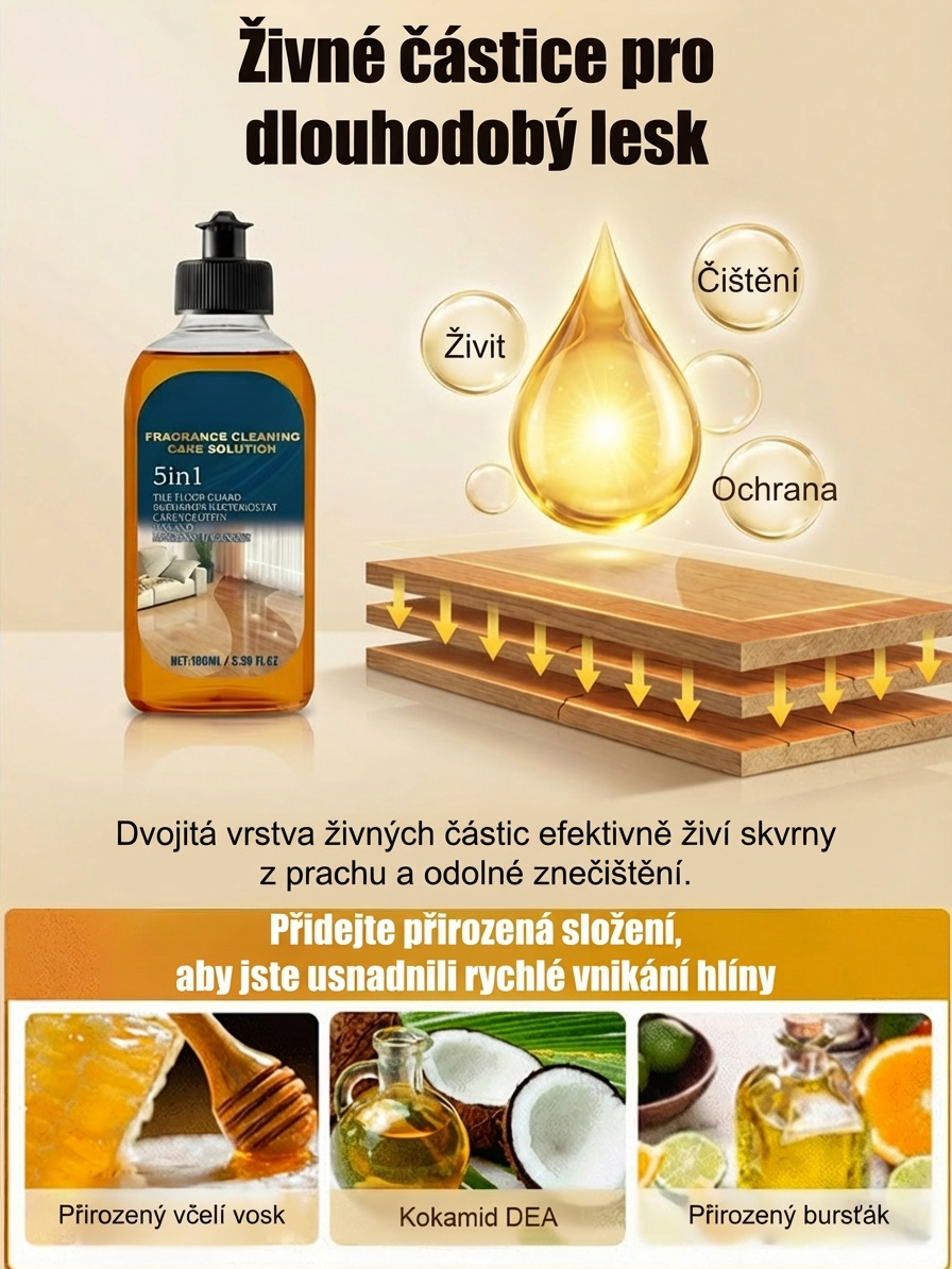 【Zářící až zářivý】Koncentrovaný přípravek na čištění podlah