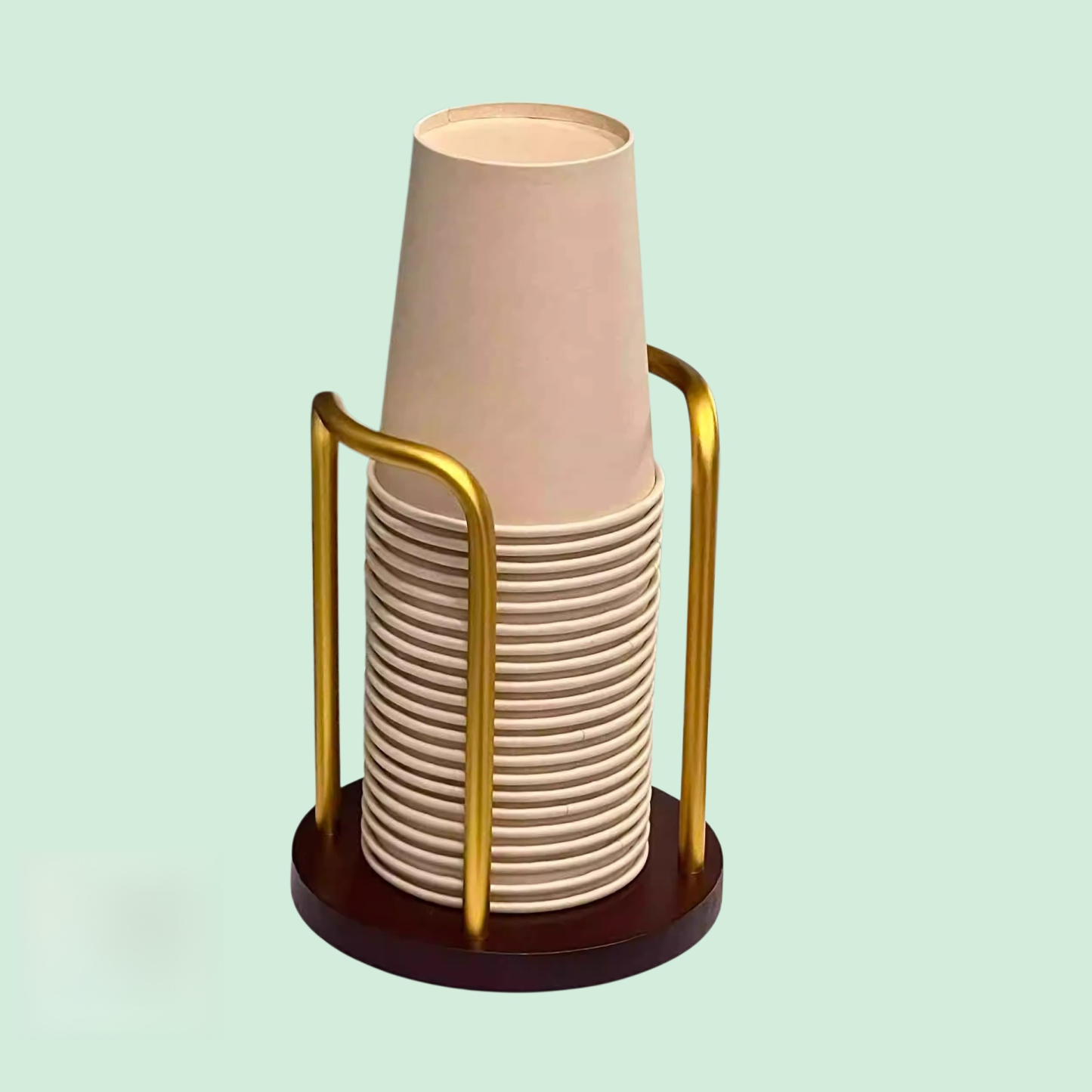 Dřevěný dávkovač kelímků do kanceláře, multifunkční stojan na kelímky