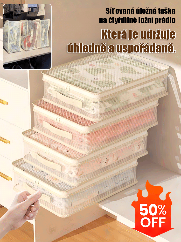 【Skladovací mistr】Domácí čtyřdílný úložný pytel