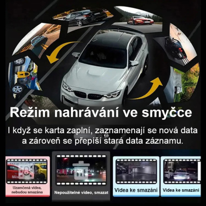 Trojitý HD WiFi palubní kamera