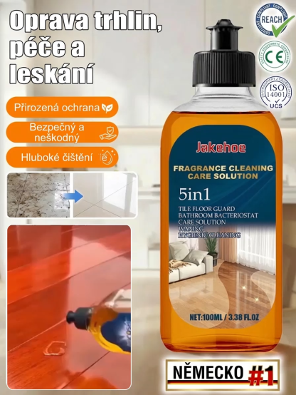 🏠Čisticí koncentrát na podlahy s efektem vysokého lesku. ✨Zrcadlový jas pro vaši podlahu bez námahy. Čistí, vyživuje a leští v jediném kroku.